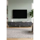 Yumedi Design TSA1897AS - Elifa Tv Stand , Tv Sehpası 180CM Antrasit-Silver - Antrasit - Gümüş