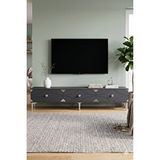Yumedi Design Tsa1897as - Elifa Tv Stand , Tv Sehpasi 180cm Antrasit-silver Antrasit