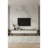 Yumedi Design TSA1899AT - Didema Tv Stand , Tv Sehpası 180CM Antrasit-Traverten - Antrasit - Traverten