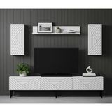 Yumedi Design TVR1802B - Stoyan Tv Ünitesi Takımı 180CM Beyaz