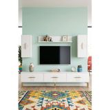 Yumedi Design TVR1815B - Shumen Tv Ünitesi Takımı 180CM Beyaz