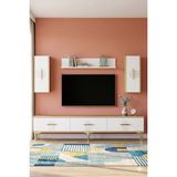 Yumedi Design TVR1815DB - Shumen Tv Ünitesi Takımı 180CM Safirmeşe-Beyaz - Safirmeşe - Beyaz
