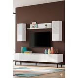 Yumedi Design TVR1819B - Tarçın Tv Ünitesi Takımı 180CM Beyaz