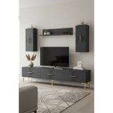 Yumedi Design TVR1832A - Merve Tv Ünitesi Takımı 180CM Antrasit