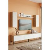 Yumedi Design Tvr1899db - Didema Tv Ünitesi Takimi 180cm Safirmeşe-beyaz Çok Renkli