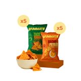 Yummate Karma Paket Mercimek Cipsi 80g x 10 adet ( 5 Nacho 5 Taco Aromalı Mercimek Cipsi)