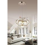 Yummy 3 Renk Gold ( Sarı Beyaz ve Gün Işığı ) Kumandalı LED Kristal Taşlı Avize - Altın - Seçenek 1