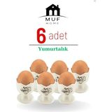 Yummy Kahvaltı Sofraları Için Yumurtalık Şık Sunumlar Için Yumurtalık (6 Adet Set) - Bpa Free - 6LI SET