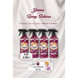 Yumoş 4 Al 3 Öde Yumoş Sprey Sakura 450 Ml, Pamuk Hediyeli