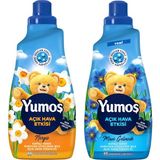 Yumoş Açık Hava Etkisi 1440 ml Nergis ve Mavi Gelincik Kons.yumuşatıcı 2 Li Set - 1,44 lt