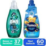 Yumoş Açık Hava Etkisi Mavi Gelincik Yumuşatıcı 1440 ml X1 Omo Express Beyaz ve Renkliler 1480 Mlx1 - 1,44 lt