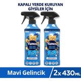 Yumoş Açık Hava Etkisi Sprey Yıkanması Zor Eşyalar Için Giysi Spreyi Mavi Gelincik 430 ml X2