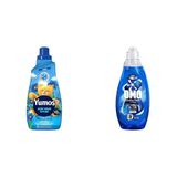 Yumoş Açık Hava Mavi Gelincik 1440ml + OMO Express Fresh Ultra Beyaz 1480ml Deterjan ve Yumuşatıcı Seti