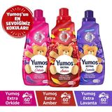 Yumoş Amber 1 Adet Yumoş Orkide 1 Adet Yumoş Lavanta 1 Adet 1440 ml Yumoş’un En Sevdiğiniz Kokuları - 1,44 lt