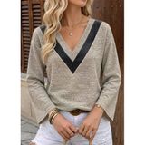 Yumoş Deri Detaylı Bluz