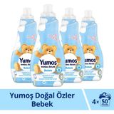 Yumoş Doğal Özler Konsantre Çamaşır Yumuşatıcısı Bebek 1200 ml x4 - 1,2 lt