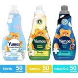 Yumoş Doğal Özler Yumuşatıcı Vanilya 1200ML X1 Yumoş Bebek 1200ML X1 Yumoş Uzman Kolay Ütü 1200ML X1 - 1,2 lt