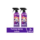 Yumoş Ev Ve Tekstil Spreyi Lotus Yıkanması Zor Eşyalar Için 450 ml x2