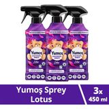 Yumoş Ev Vetekstil Spreyi Lotus Yıkanması Zor Eşyalar Için 450 ml X3