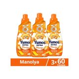 Yumoş Extra Çamaşır Yumuşatıcı 60 Yıkama Manolya 1440 Ml X3 Diğer