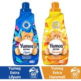 Yumoş Extra Çamaşır Yumuşatıcı Lilyum 1440 ml X1 + Yumoş Hanımeli 1440 ml X1 - 1,44 lt