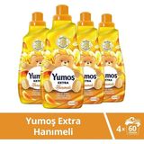 Yumoş Extra Hanımeli Çamaşır Yumuşatıcısı 1440 ml Soft Koku 4'lü Set - 1,44 lt