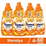 Yumoş Extra Konsantre Çamaşır Yumuşatıcı Manolya 1440 ml 60 Yıkama X4 - 1,44 lt