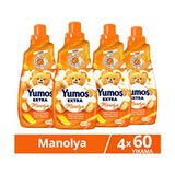 Yumoş Extra Konsantre Çamaşır Yumuşatıcı Manolya 1440 ml X4 60 Yıkama için Özel Formül