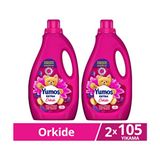 Yumoş Extra Konsantre Çamaşır Yumuşatıcısı 2520 ml x 2 Orkide Kokusuyla 105 Yıkama - 2,52 lt