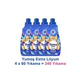 Yumoş Extra Konsantre Çamaşır Yumuşatıcısı Lilyum 1440 Ml 60 Yıkama X 4 Adet