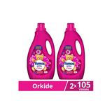 Yumoş Extra Konsantre Çamaşır Yumuşatıcısı Orkide 105 Yıkama 2520ml x2