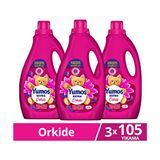Yumoş Extra Konsantre Çamaşır Yumuşatıcısı Orkide 105 Yıkama 2520ML X3 - 2,52 lt