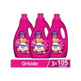 Yumoş Extra Konsantre Çamaşır Yumuşatıcısı Orkide 105 Yıkama 2520ml X3 Diğer