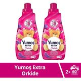 Yumoş Extra Konsantre Çamaşır Yumuşatıcısı Orkide 1440 ml 60 Yıkama Kalıcı Koku ve Yumuşak Doku 2 Adet - 2,8 lt