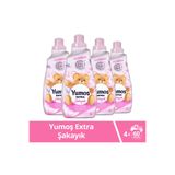 Yumoş Extra Konsantre Çamaşır Yumuşatıcısı, Şakayık, 4x1440 ml