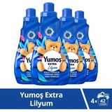 Yumoş Extra Lilyum 1008 ml x4 Kalıcı Ferahlık Sağlayan Yumuşatıcı Renkliler için 42 Yıkama - 8 lt