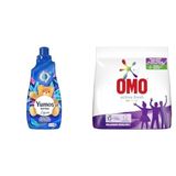 Yumoş Extra Lilyum 60 Yıkama Konsantre Çamaşır Yumuşatıcısı (1 x 1440 ml)(3) Omo Active Fresh Toz Çamaşır Deterjanı Renkliler 1.5 kg 10 Yıkama(1)