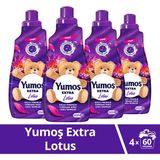 Yumoş Extra Lotus 1440 ml Konsantre Çamaşır Yumuşatıcı 60 Yıkama Kalıcı Ferahlık Ve Yumuşaklık - 1,44 lt