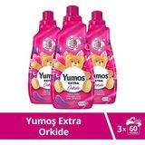 Yumoş Extra Orkide 1440 ml Soft Koku ile Yumuşatıcı 3'lü Set 100 Yıkama Avantajı - 1,44 lt