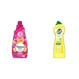 Yumoş Extra Orkide 60 Yıkama Konsantre Çamaşır Yumuşatıcısı (1 x 1440 ml)(1) Cif Krem Yüzey Temizleyici Limon Kokulu Yağ ve Kireç Sökücü Leke Çıkarıcı 750 ML(3)
