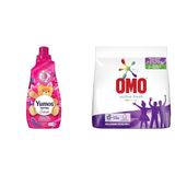 Yumoş Extra Orkide 60 Yıkama Konsantre Çamaşır Yumuşatıcısı (1 x 1440 ml)(3) Omo Active Fresh Toz Çamaşır Deterjanı Renkliler 1.5 kg 10 Yıkama(1)