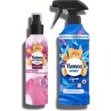 Yumoş Giysi Spreyi Orkide 200 ml ve Yıkaması Zor Eşyalar Lilyum 450 ml - Kırmızı - Standart