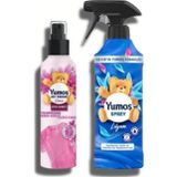 Yumoş Giysi Spreyi Orkide 200 ml ve Yıkaması Zor Eşyalar Lilyum 450 ml