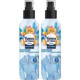 Yumos Jet Fresh Giysi Spreyi Lilyum 200 ml 2 Adet Ferah Koku ve Ütü Etkisi ile Normal Kullanım İçin - 1 lt