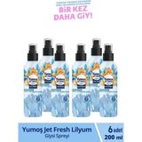 YUMOŞ JET FRESH GİYSİ SPREYİ LİLYUM 200 ML 6 ADET