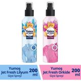 Yumoş Jet Fresh Giysi Spreyi Lilyum 200 ml x1 +Yumoş Jet Fresh Giysi Spreyi Yumoş Orkide x1