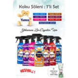 Yumoş Koku Şöleni 7'li Set, Yıkanması Zor Eşyalar Sprey ve ROSIE