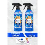 Yumoş Lilyum Sprey Koku 2'li + Pamuk - 450 ml
