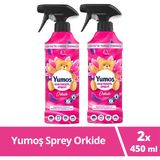 Yumoş Orkide 450 ml X2 Ev ve Tekstil Spreyi Yıkanması Zor Eşyalar İçin Alkol İçermeyen Formül