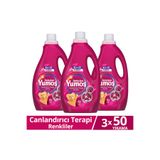 Yumoş Sıvı Bakım Deterjanı Canlandırıcı Terapi Renkliler 50 Yıkama 2500 ml x3